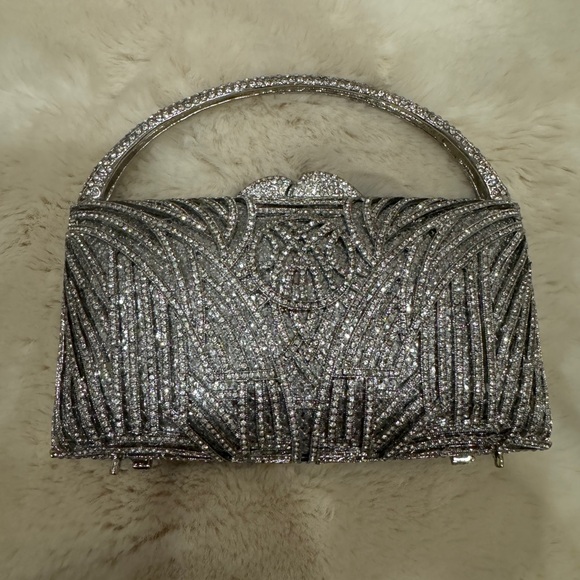 Silver Swavorsky Crystal Clutch - Picture 3 of 6